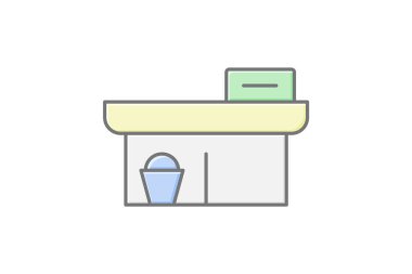 Uygun Depo, vektör, piksel mükemmel, illüstratör dosyası