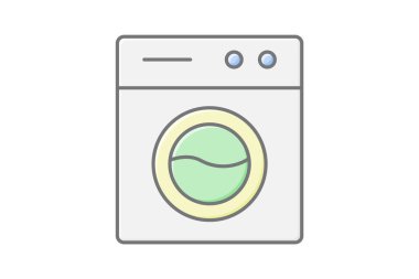 Çamaşırhane, vektör, piksel mükemmel, illüstratör dosyası