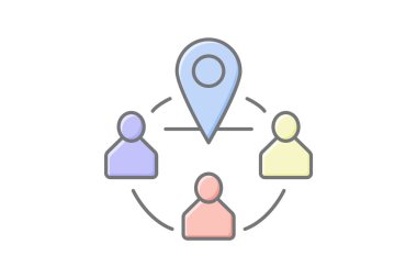 Eşleşen boşluk, vektör, piksel mükemmel, illüstratör dosyası