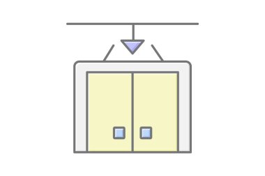 Yük asansörü, vektör, piksel mükemmel, illüstratör dosyası