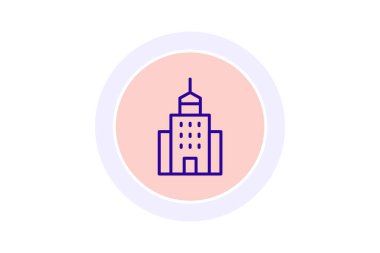 Ofis Kulesi, vektör, piksel mükemmel, illüstratör dosyası