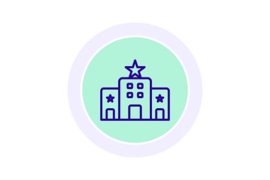 Otel, vektör, piksel mükemmel, illüstratör dosyası