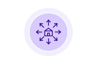 Dağıtım Merkezi, vektör, piksel mükemmel, illüstratör dosyası