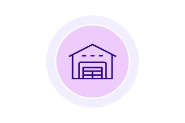 Depolama Tesisi, vektör, piksel mükemmel, illüstratör dosyası