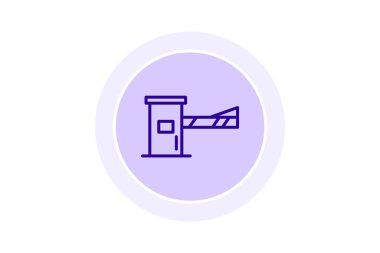 Toll Booth, vektör, piksel mükemmel, illüstratör dosyası