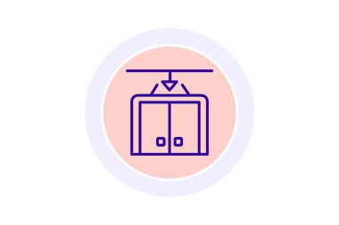 Yük asansörü, vektör, piksel mükemmel, illüstratör dosyası