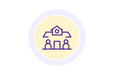 Topluluk Merkezi, vektör, piksel mükemmel, illüstratör dosyası