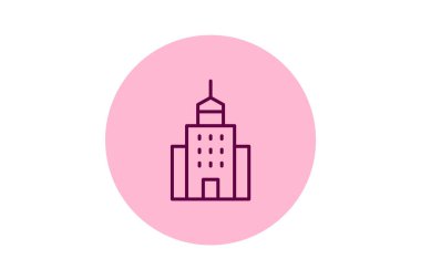 Ofis Kulesi, vektör, piksel mükemmel, illüstratör dosyası