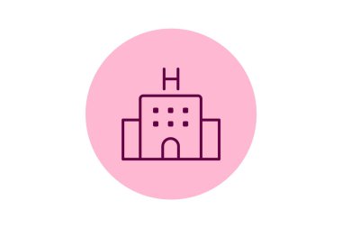 Otel, vektör, piksel mükemmel, illüstratör dosyası