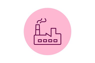 Fabrika, vektör, piksel mükemmel, illüstratör dosyası