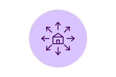 Dağıtım Merkezi, vektör, piksel mükemmel, illüstratör dosyası