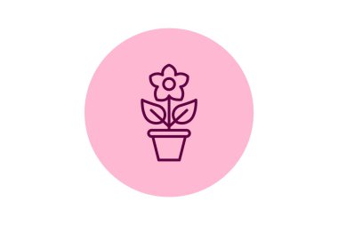 Çiçek, vektör, piksel mükemmel, illüstratör dosyası