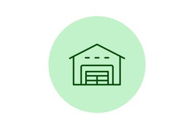 Depolama Tesisi, vektör, piksel mükemmel, illüstratör dosyası