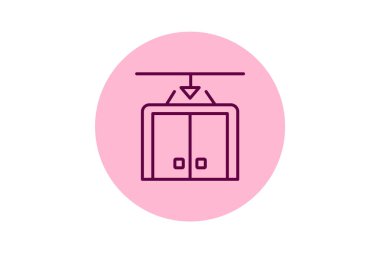 Yük asansörü, vektör, piksel mükemmel, illüstratör dosyası