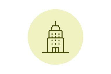 Kurumsal Kule, vektör, piksel mükemmel, illüstratör dosyası