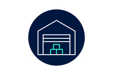 Depo, vektör, piksel mükemmel, çizer dosyası