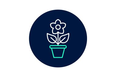 Çiçek, vektör, piksel mükemmel, illüstratör dosyası