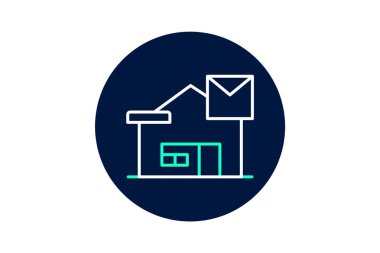 Postane, vektör, piksel mükemmel, illüstratör dosyası