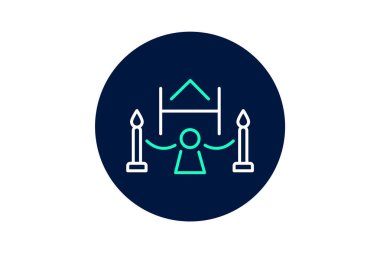 Müze, vektör, piksel mükemmel, illüstratör dosyası