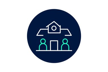 Topluluk Merkezi, vektör, piksel mükemmel, illüstratör dosyası