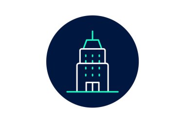 Kurumsal Kule, vektör, piksel mükemmel, illüstratör dosyası