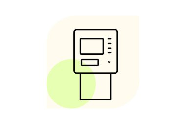 Atm Büfe, vektör, piksel mükemmel, illüstratör dosyası