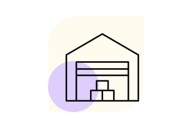 Depo, vektör, piksel mükemmel, çizer dosyası