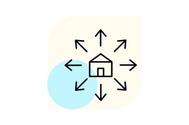 Dağıtım Merkezi, vektör, piksel mükemmel, illüstratör dosyası