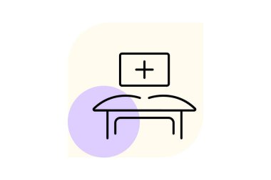 Tıbbi Ofis, vektör, piksel mükemmel, illüstratör dosyası