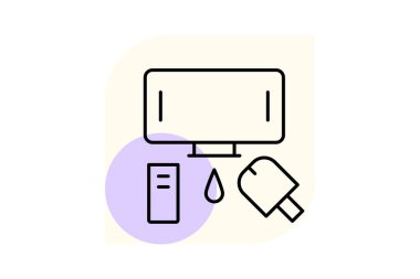 Elektronik Depolama, vektör, piksel mükemmel, illüstratör dosyası