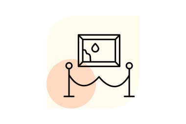 Sanat Galerisi, vektör, piksel mükemmel, illüstratör dosyası