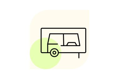 Drive-thru Penceresi, vektör, piksel mükemmel, illüstratör dosyası