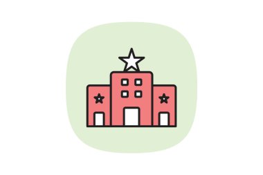 Otel, vektör, piksel mükemmel, illüstratör dosyası