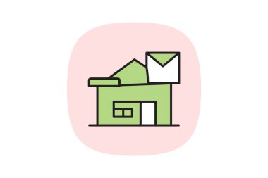 Postane, vektör, piksel mükemmel, illüstratör dosyası