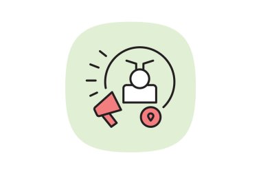 Pazarlama Ajansı, vektör, piksel mükemmel, illüstratör dosyası