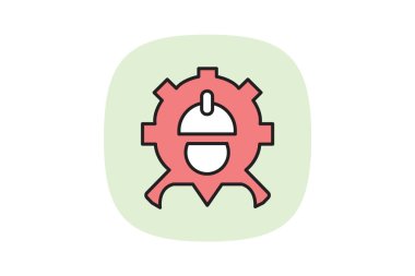 Mühendislik firması, vektör, piksel mükemmel, illüstratör dosyası