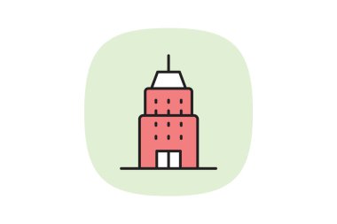 Kurumsal Kule, vektör, piksel mükemmel, illüstratör dosyası