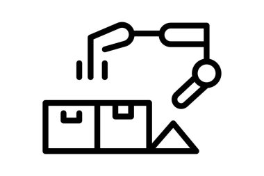 Elektronik Fabrikası, vektör, piksel mükemmel, illüstratör dosyası