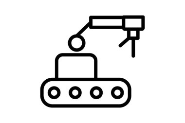 Assembly Line, vektör, piksel mükemmel, illüstratör dosyası