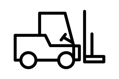Forklift, vektör, piksel mükemmel, çizer dosyası