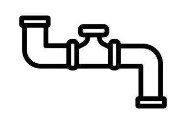 Endüstriyel Borular, vektör, piksel mükemmel, illüstratör dosyası