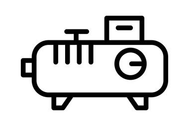 Endüstriyel sıkıştırıcı, vektör, piksel mükemmel, illüstratör dosyası