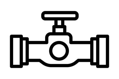Endüstriyel valf, vektör, piksel mükemmel, illüstratör dosyası