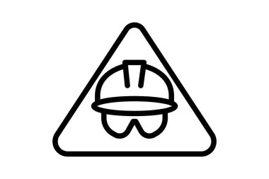 Endüstriyel Güvenlik İşareti, vektör, piksel mükemmel, illüstratör dosyası