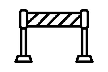 Endüstriyel Güvenlik Bariyeri, vektör, piksel mükemmel, illüstratör dosyası