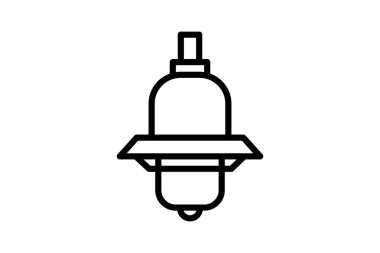 Endüstriyel Güvenlik Işığı, vektör, piksel mükemmel, illüstratör dosyası