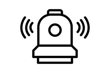 Sanayi Güvenliği Sireni, vektör, piksel mükemmel, illüstratör dosyası