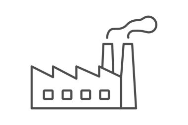 Plastik Fabrikası, vektör, piksel mükemmel, illüstratör dosyası