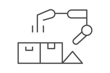 Elektronik Fabrikası, vektör, piksel mükemmel, illüstratör dosyası