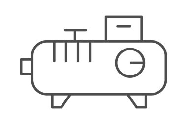 Endüstriyel sıkıştırıcı, vektör, piksel mükemmel, illüstratör dosyası